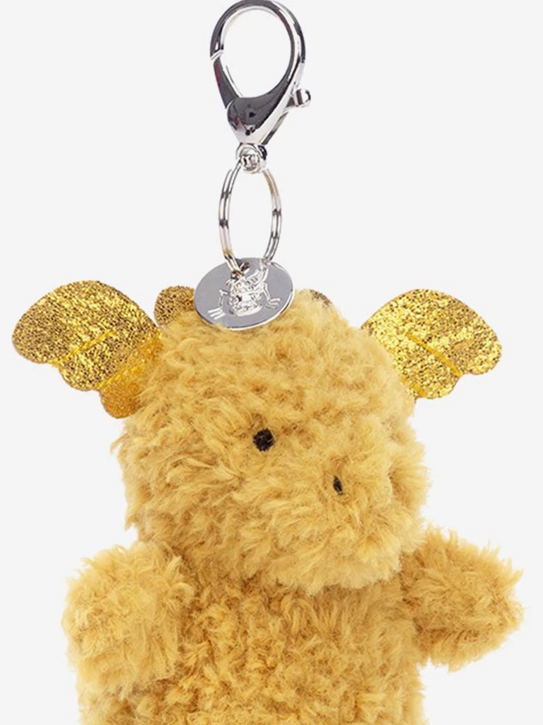 Jellycat Little Dragon Bag Charm in Yellow (16cm) 4