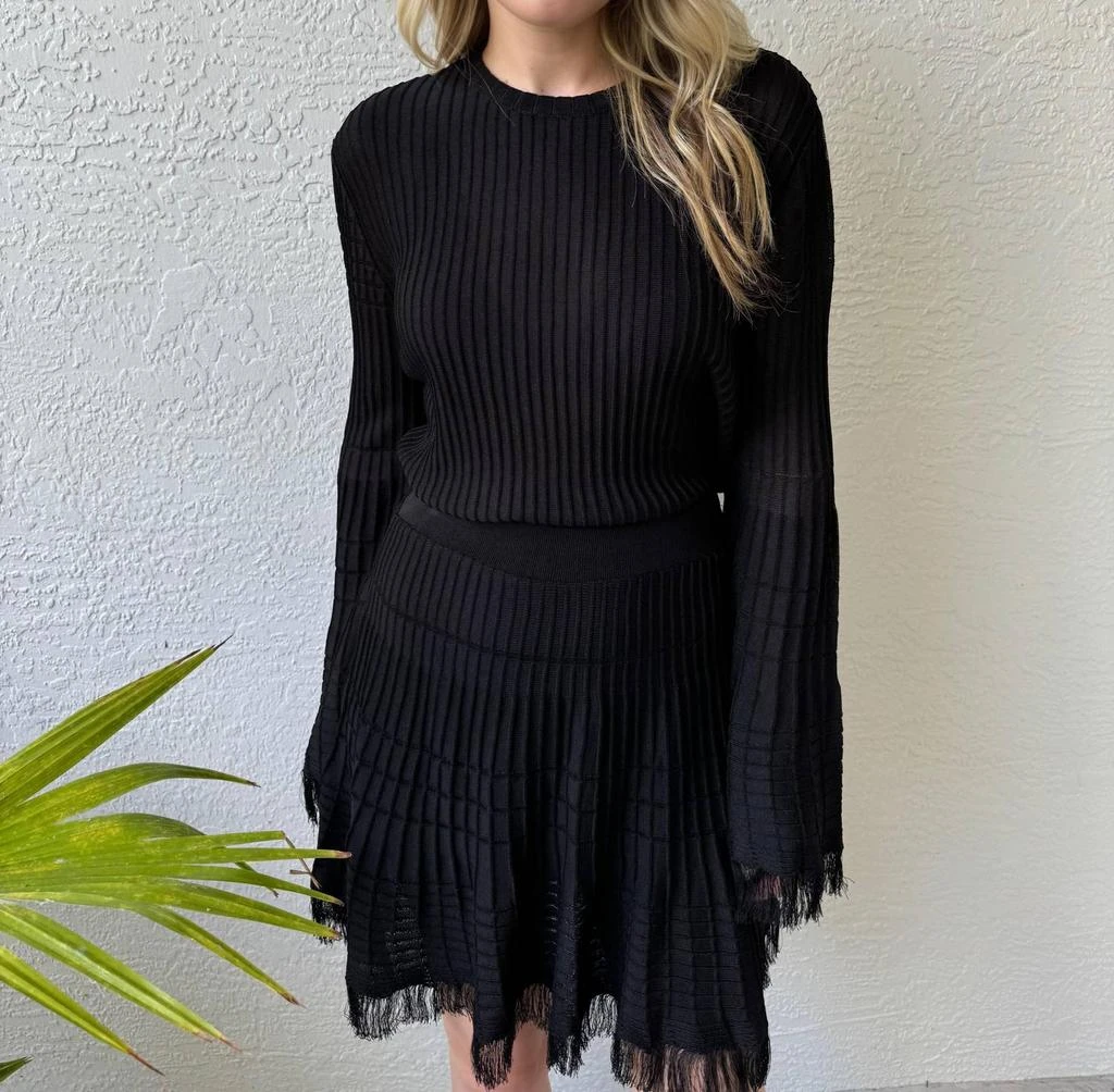Maria Pavan Maria Pavan - Miley Fringe Long Sleeve Top 1