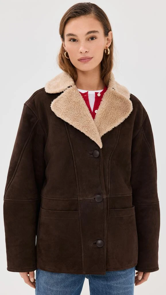 Reformation Veda Luca Suede Jacket 6