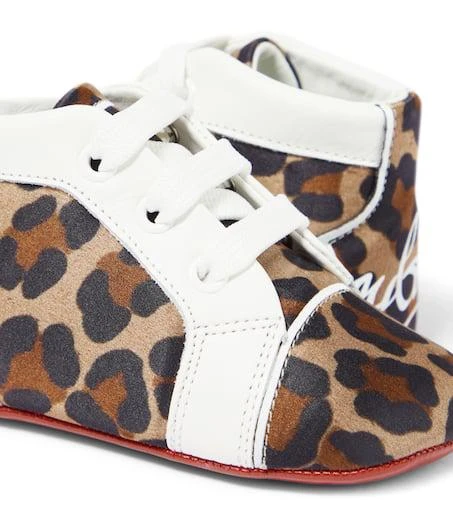 Christian Louboutin Baby Funnytopi leopard-print sneakers 4