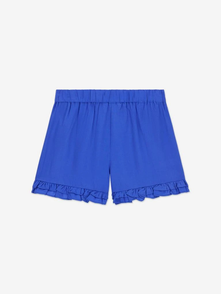 GUESS Guess Girls Poplin Logo Shorts in Blue 2