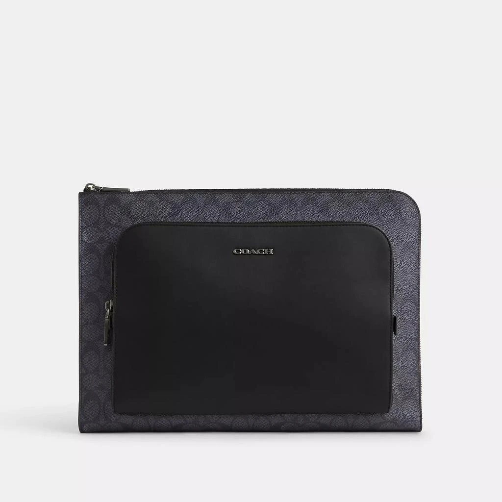 Coach Ethan Portfolio In Signature Canvas 1