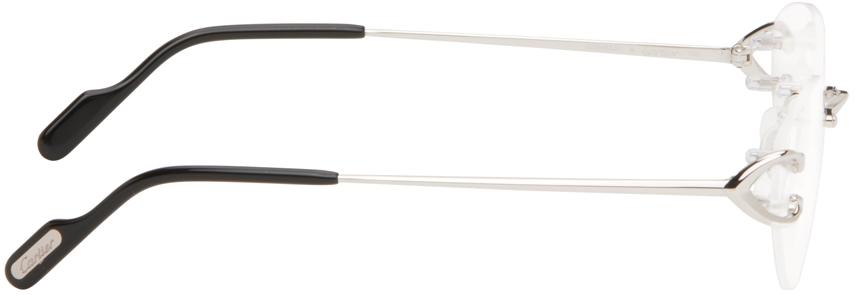Cartier Silver Oval Glasses