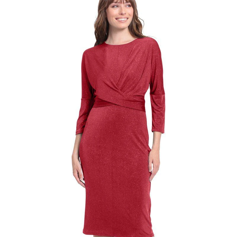 Maggy London London Times Kelly Dress Green and Red 2