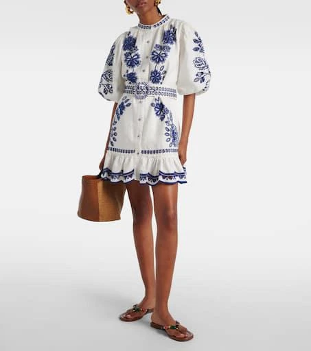 Farm Rio Richelieu linen minidress 2