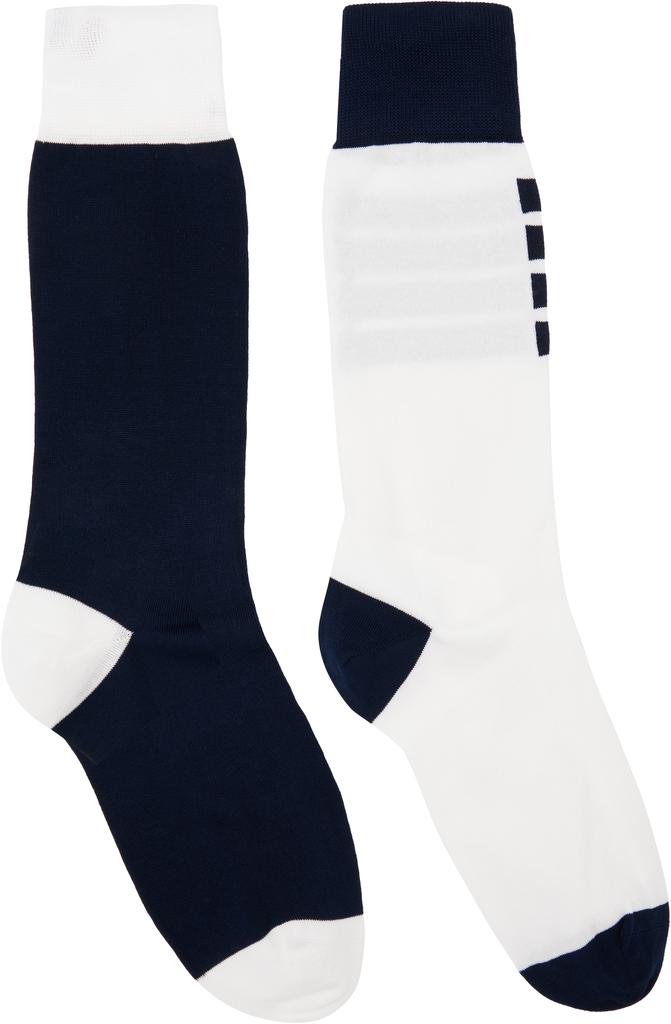 THOM BROWNE '4 bar’ socks Thom Browne Men's 4-Bar Athletic Mid-Calf Socks - Bergdorf