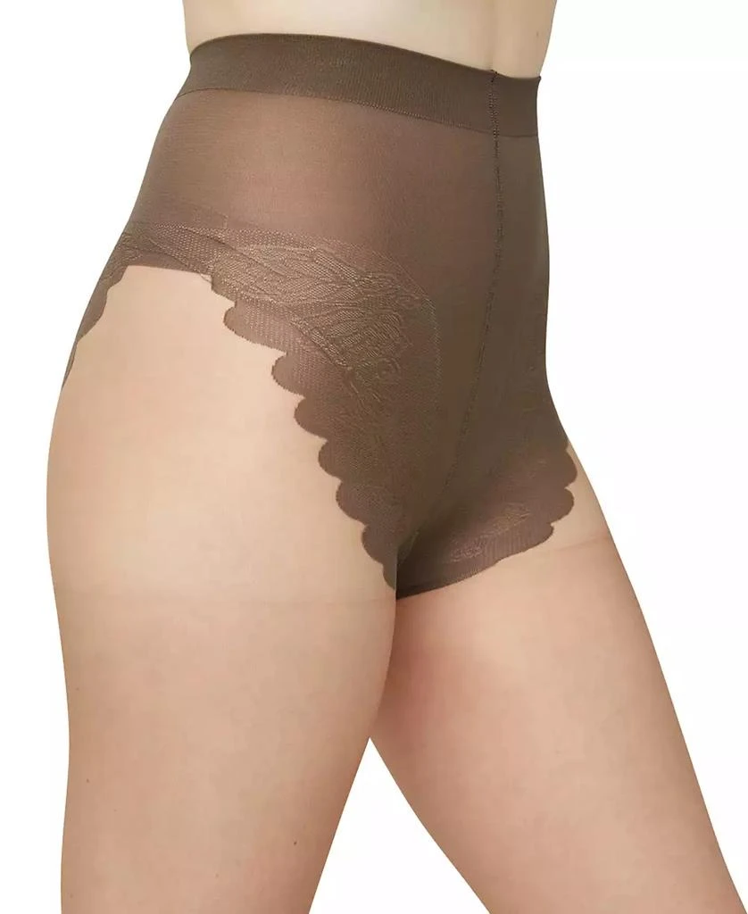 Hue Women's  French Lace Control Top Pantyhose 7