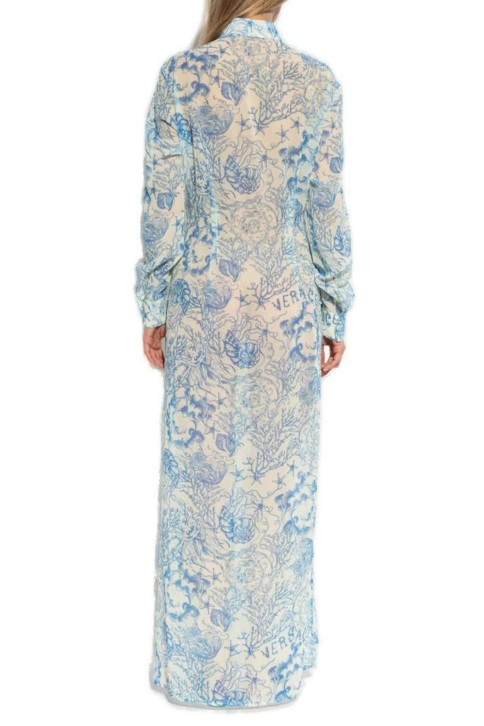 Versace Versace Long-Sleeved Draped Dress 3