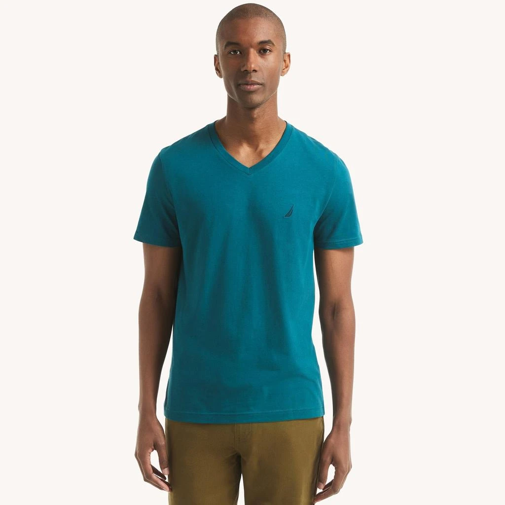 Nautica Mens Premium Cotton V-Neck T-Shirt 16