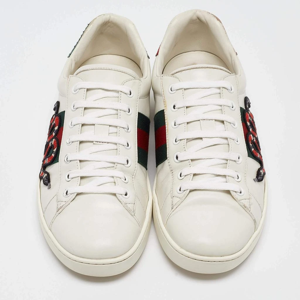Gucci Gucci White Leather Web Ace Sneakers Size 42.5 3