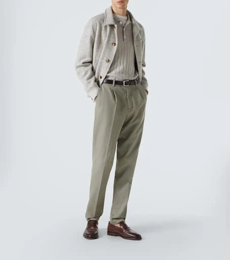 Brunello Cucinelli Ribbed-knit cashmere polo sweater 2