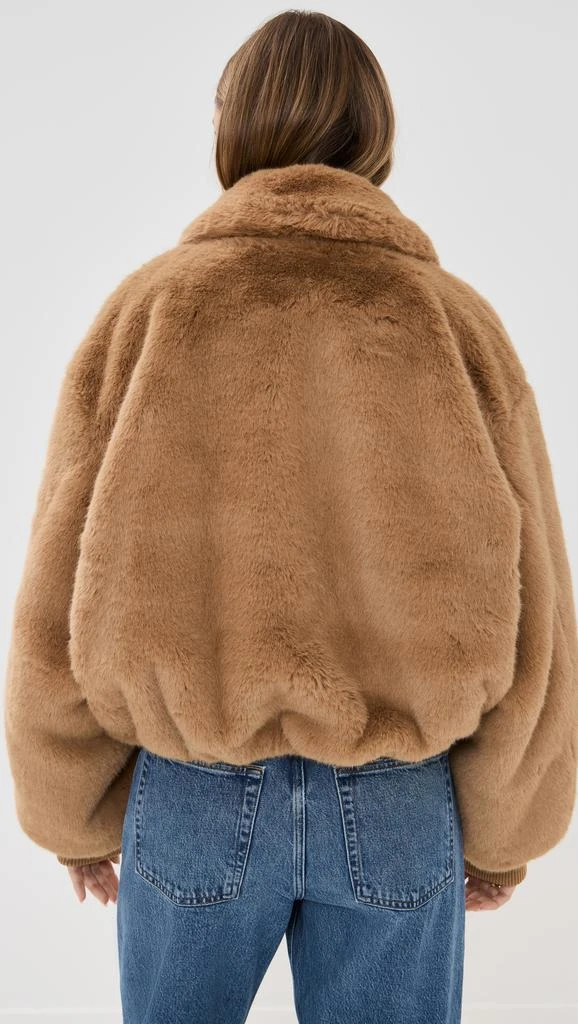 Good American Faux Fur Collared Coat 2