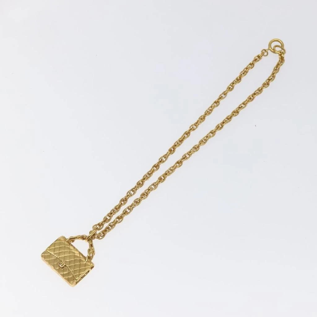 Chanel Flap Bag Pendant Necklace Metal Metal Necklace Jewelry (Pre-Owned)