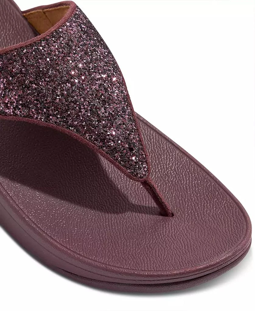 FitFlop Women's Halo Bead-Circle Metallic Toe-Post Sandals 9