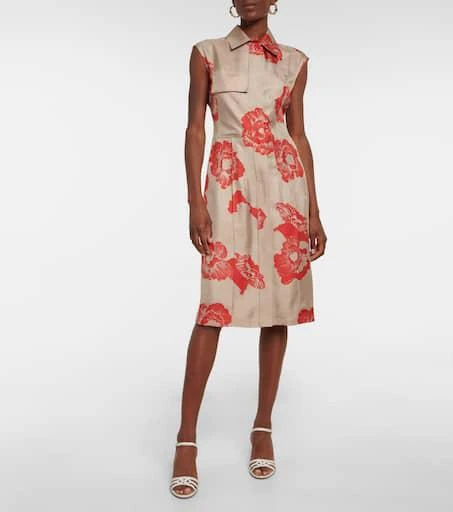 Salvatore Ferragamo Floral silk midi dress 2