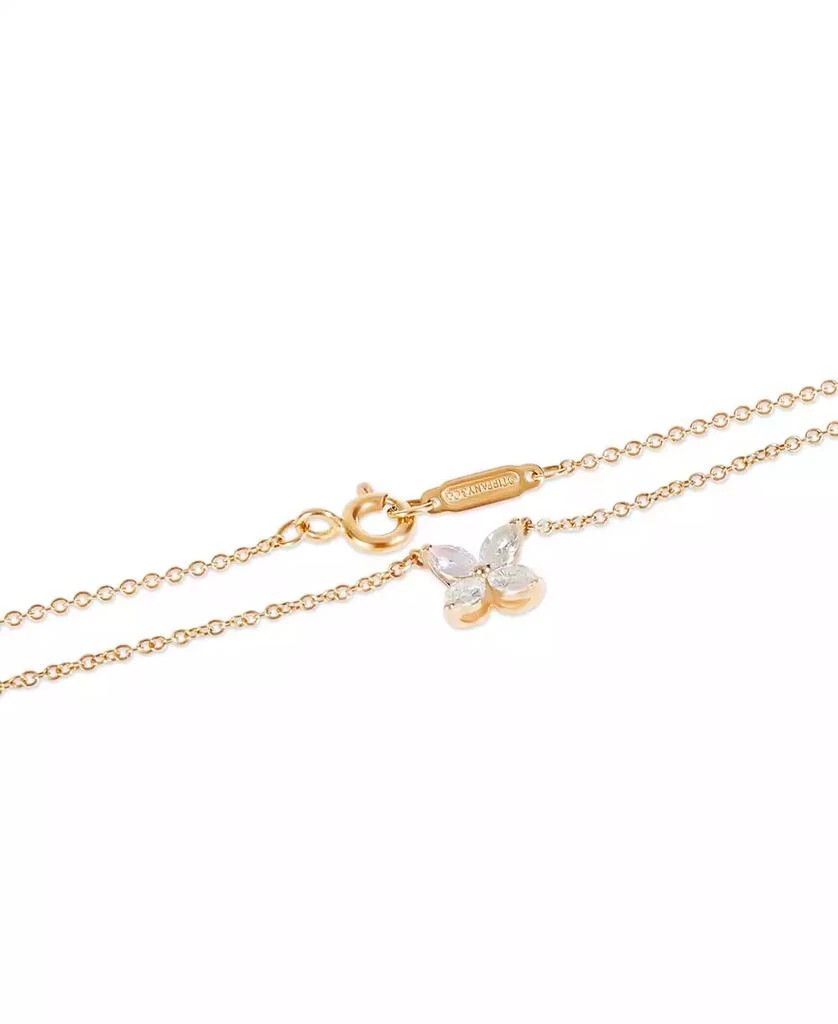 Pre-Owned Tiffany 
Co Diamond Small Model Victoria Pendant 3