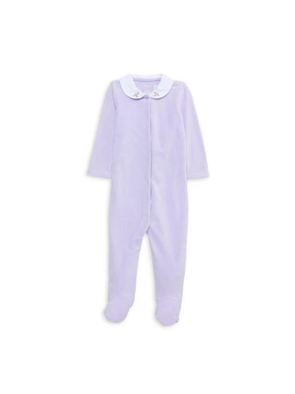 Ralph Lauren Baby Girl's Peter-Pan Collar Footie 1