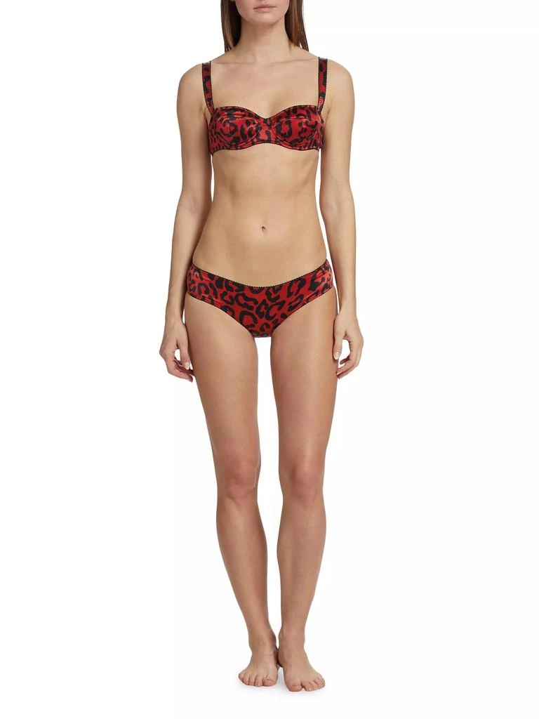 Dolce & Gabbana Leopard-Print Silk Demi Bra 2
