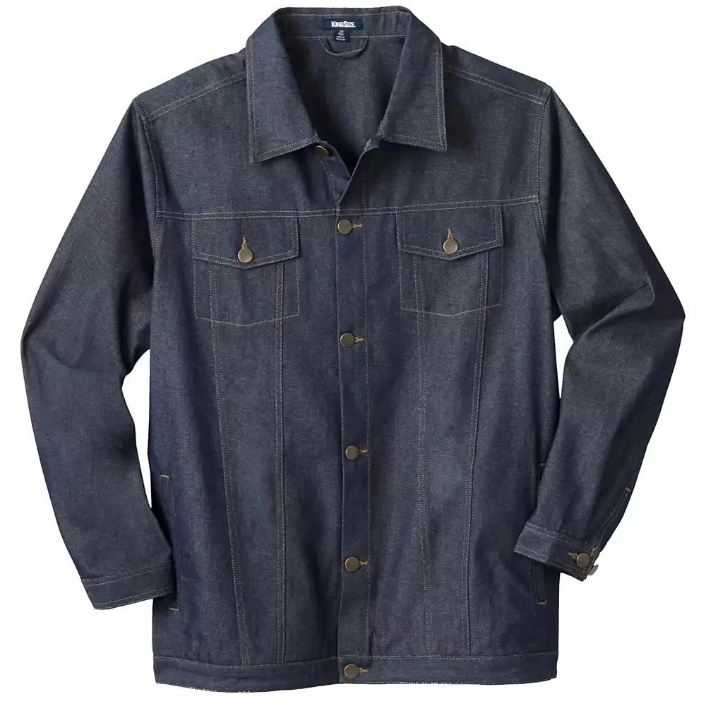 Liberty Blues Big & Tall by KingSize Lightweight Comfort Denim Jean Jacket 1