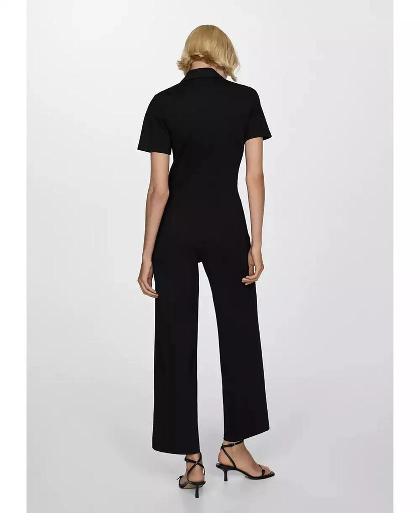 Mango Women's Long Chest-Pocket Jumpsuit 2
