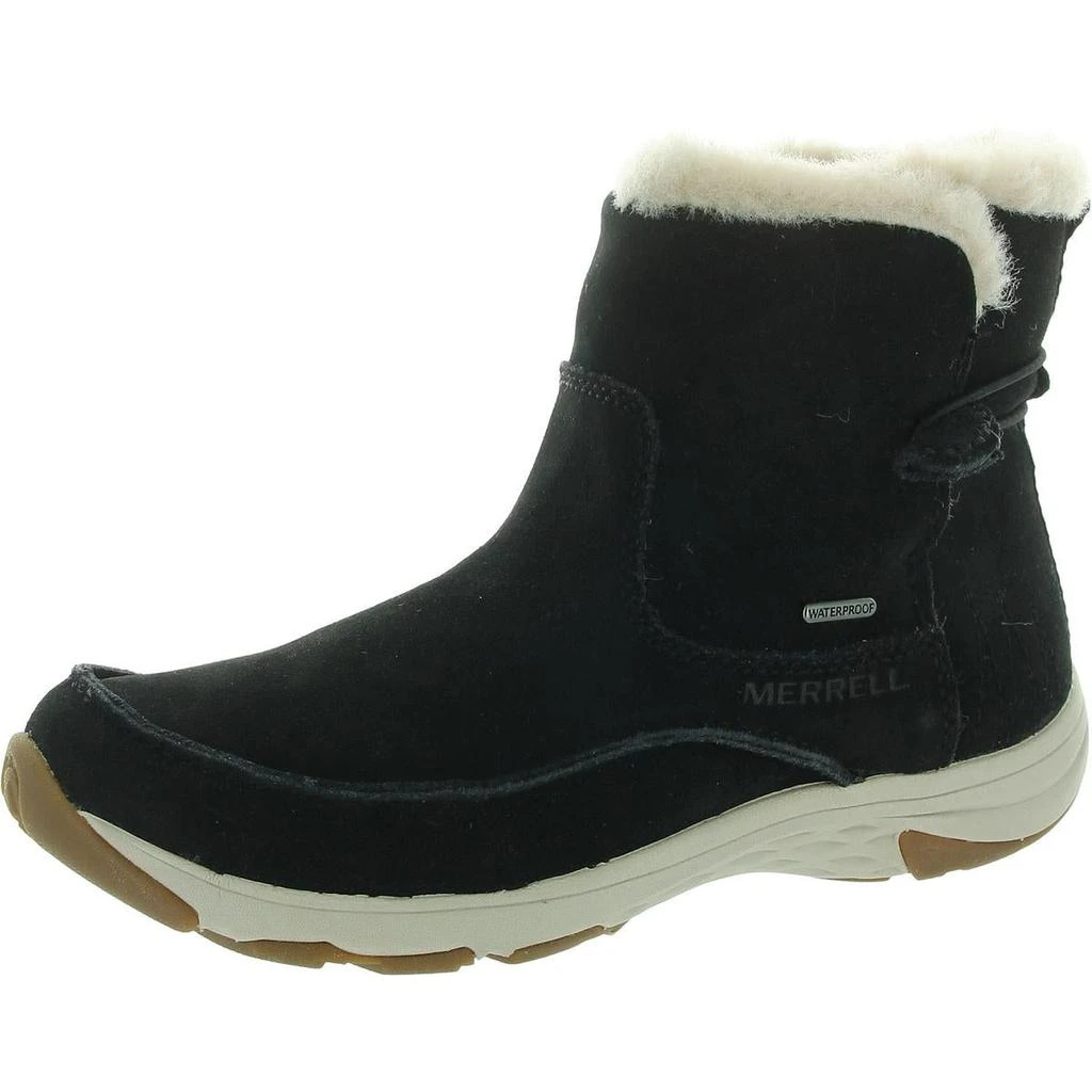 Merrell APPROACH SAGE PULL ON Womens Faux Fur Lined Faux Suede Winter & Snow Boots 1