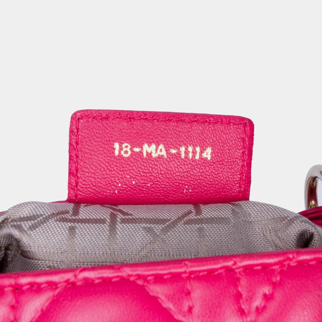 Dior Dior Pink Lambskin Cannage Medium  Lady Dior 6