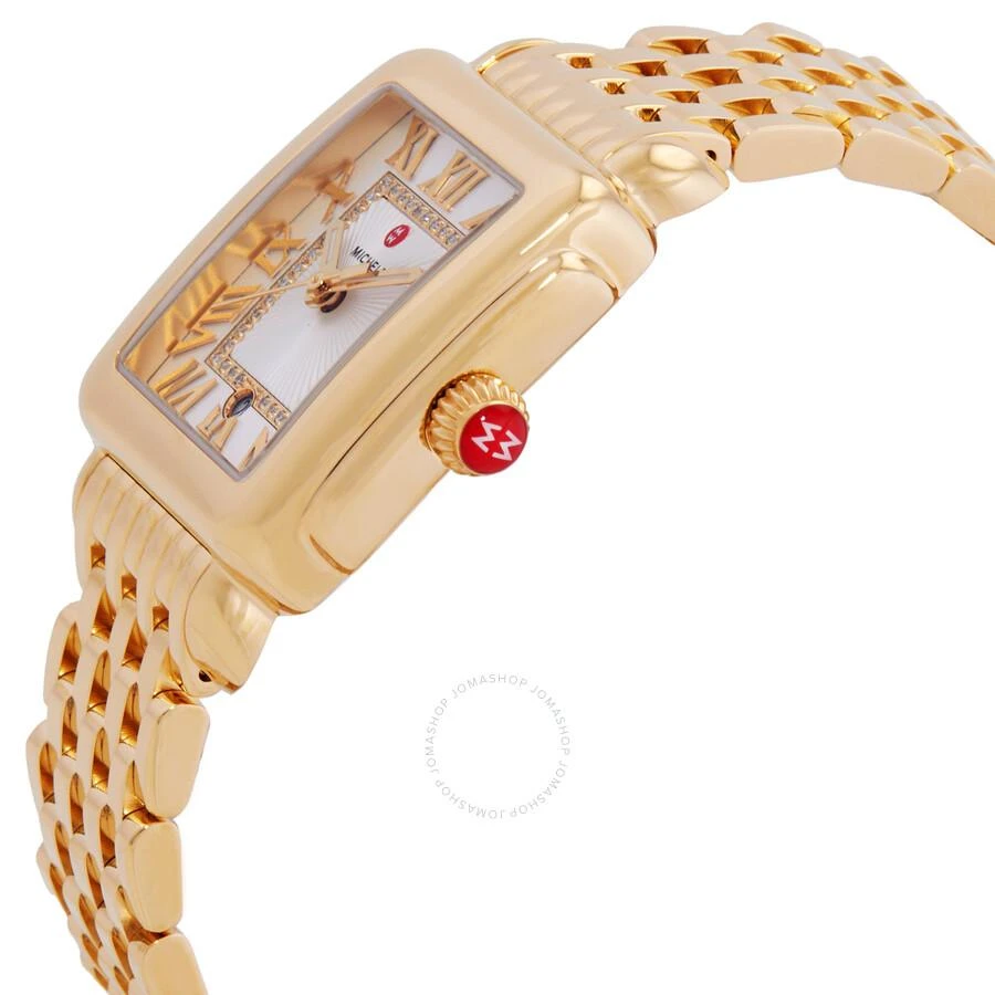 Michele Deco Madison Quartz Diamond Silver White Sunray Dial Ladies Watch MWW06G000014 2