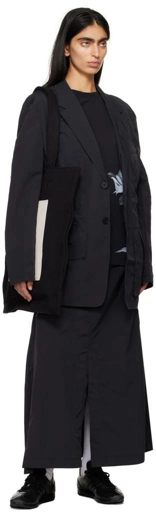 Y-3 Black Crinkle Blazer 4