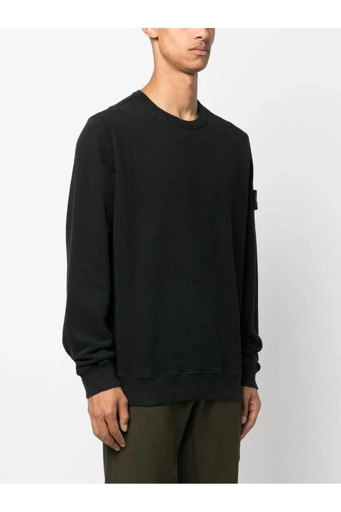 undefined Garment Dyed Cotton Sweatshirt Black 3