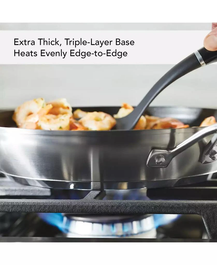 KitchenAid 3-Ply Base Stainless Steel 12" Nonstick Induction Frying Pan 2