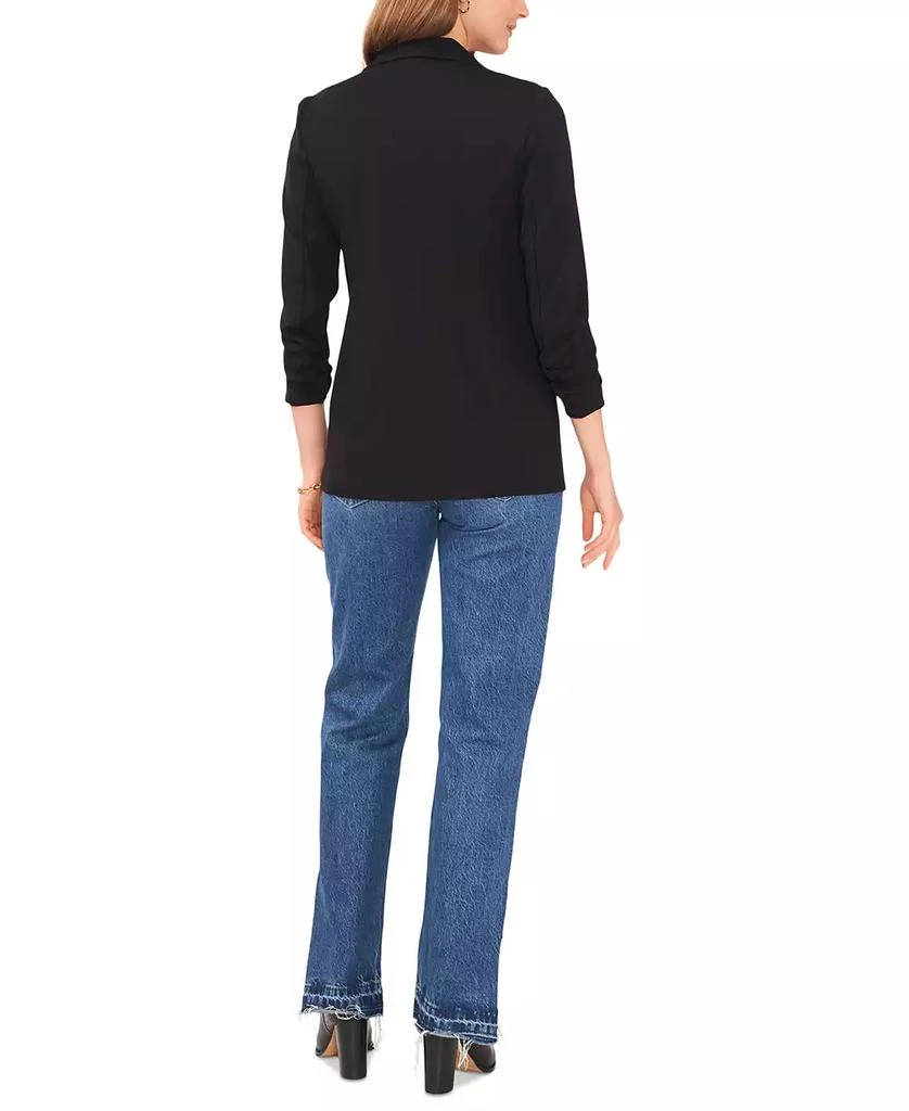 Vince Camuto Women's Ruched-Sleeve Ponte Blazer 4