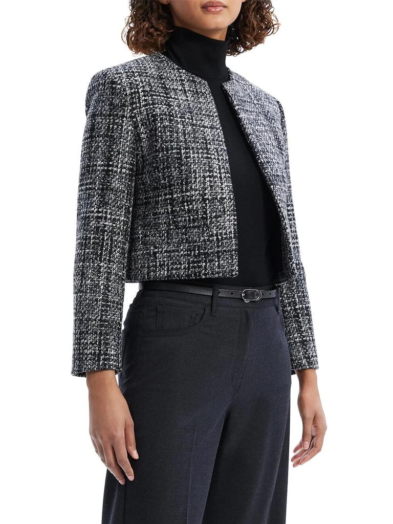 Theory Wool-Blend Tweed Crop Jacket 3