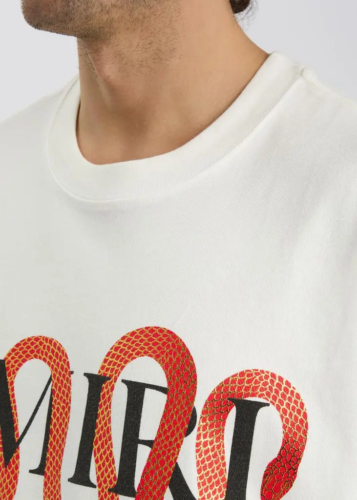 AMIRI Snake printed cotton T-shirt 5