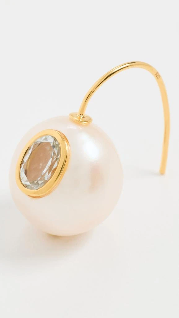 Lizzie Fortunato Pearl Pablo Earrings in Green Amethyst 3