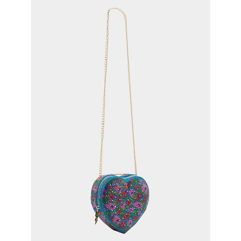 Betsey Johnson Stone Heart Convertible Bag Blue 4