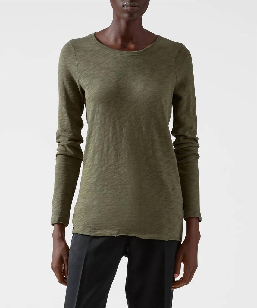 ATM Atm - Slub Jersey Long Sleeve Destroyed Wash Tee
