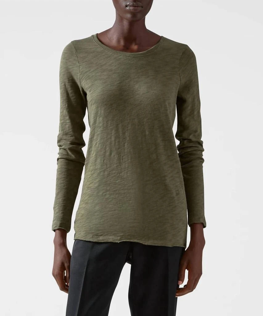 ATM Atm - Slub Jersey Long Sleeve Destroyed Wash Tee 1