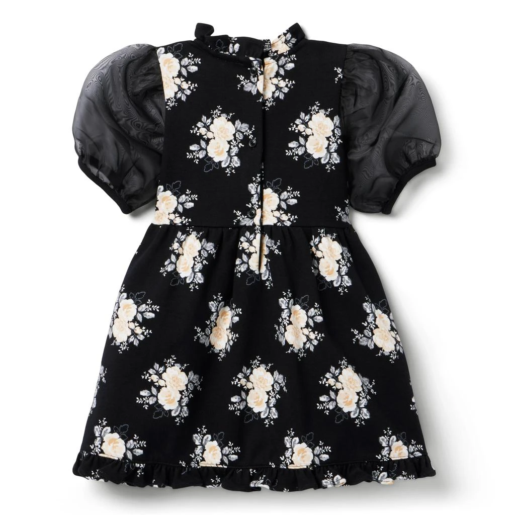 Janie and Jack Floral Print Dress (Toddler/Little Kid/Big Kid) 2