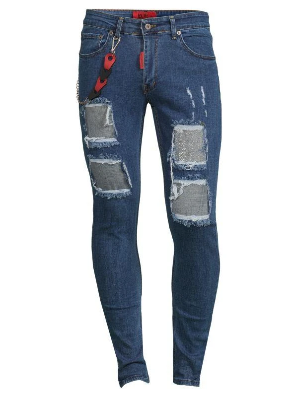 Elie Balleh Patchwork Distressed Jeans 3