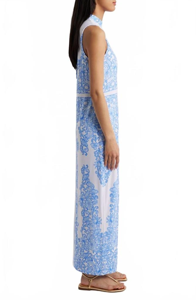knee length dresses for ladies Lilly Pulitzer Ramsey Maxi Dress in Resort White Seashell Splendor   Leigh's of Breton Village