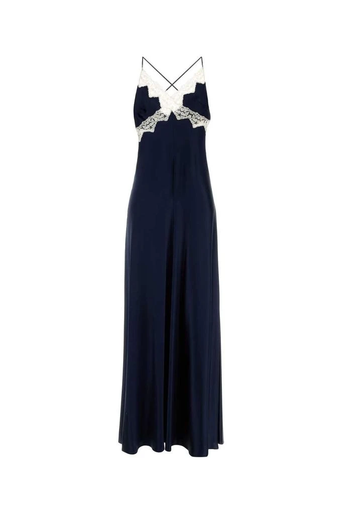 Alberta Ferretti Alberta Ferretti Lace Trim Slip Dress