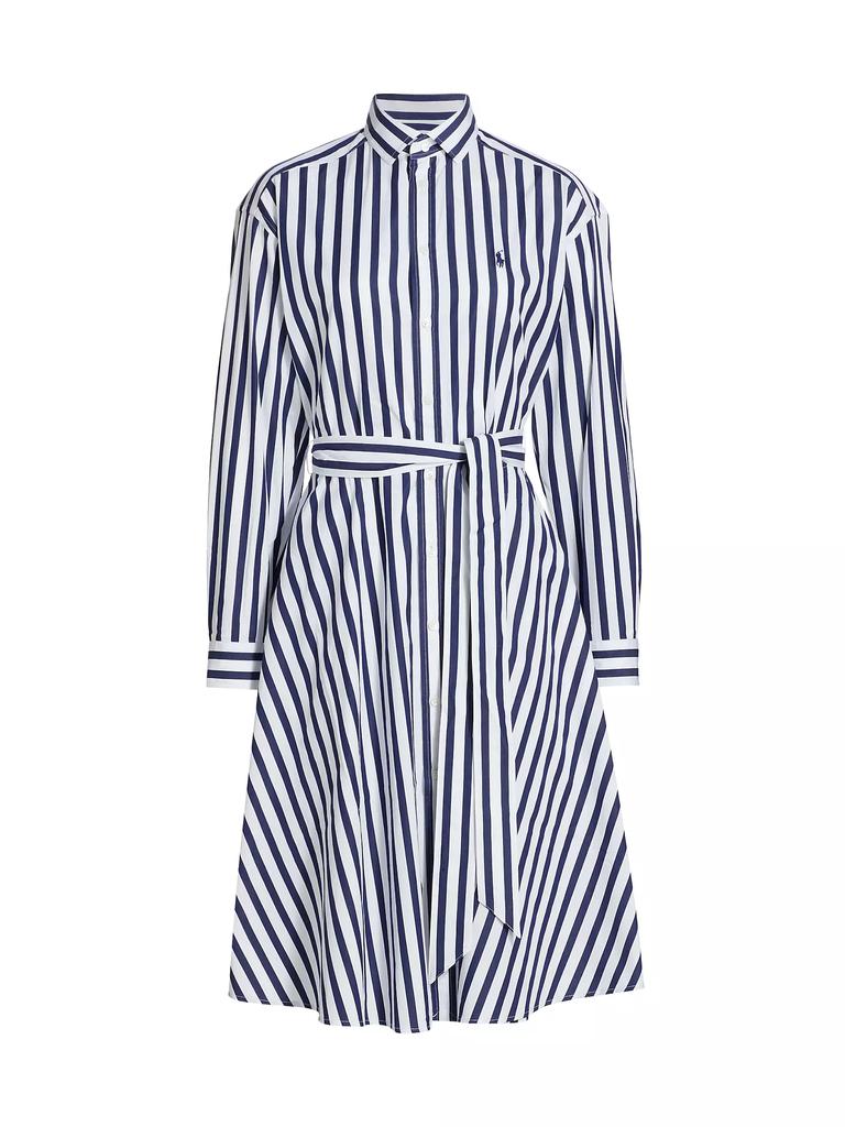 ラルフローレン Ela Belted Stripe Cotton Shirtdress Ralph Lauren Ela Belted Stripe Cotton Shirtdress - Dresses
