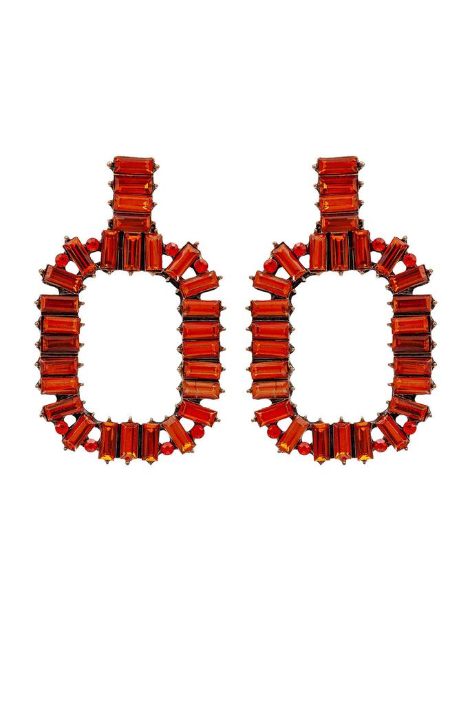 Eye Candy LA Zahara Red Statement Earrings