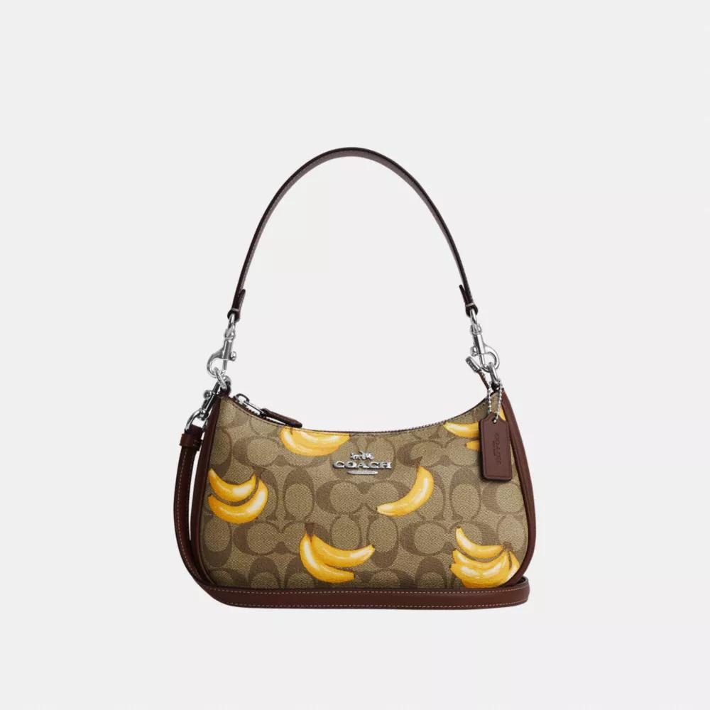 COACH® Teri Shoulder Bag In Signature Canvas With Banana Print