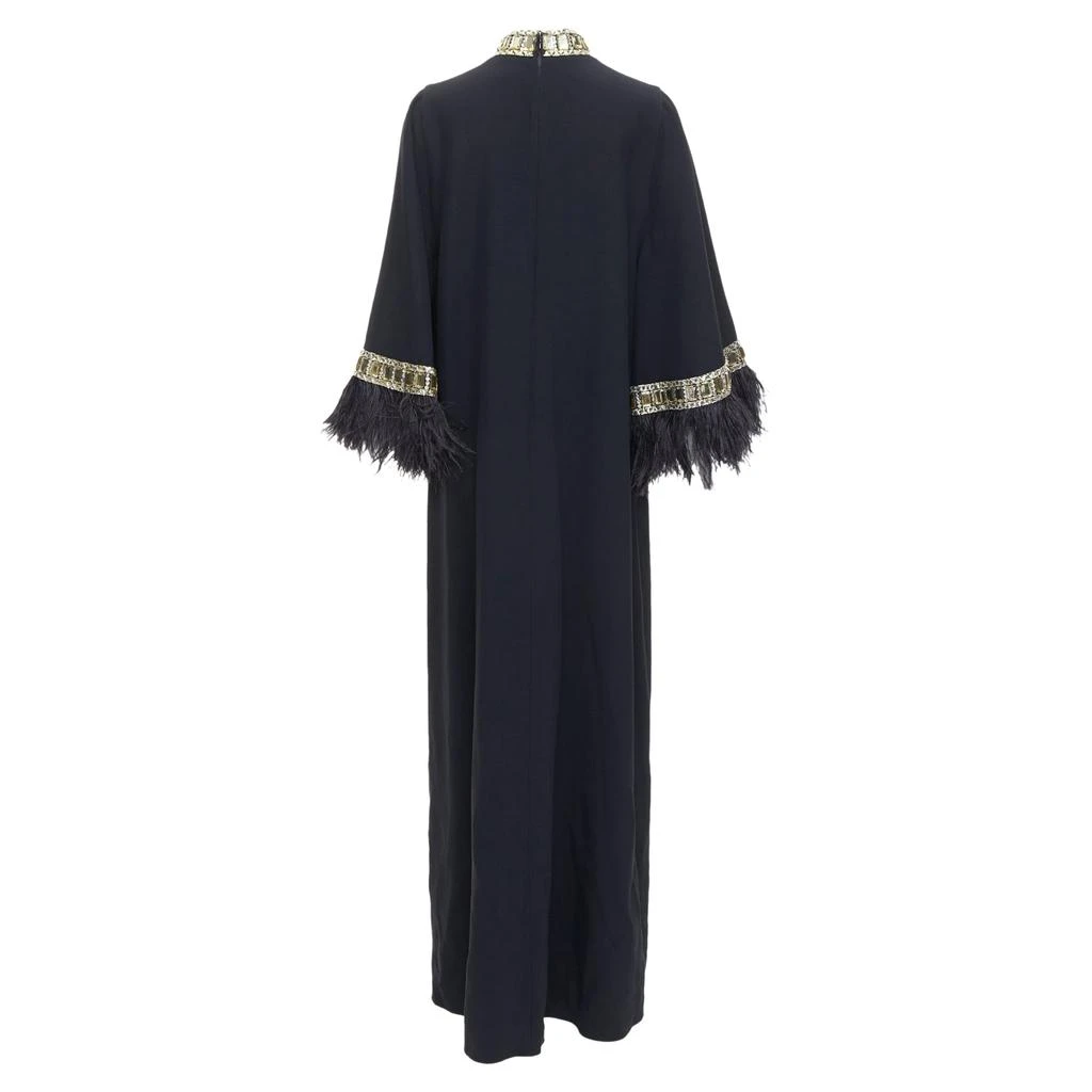 Andrew Gn Andrew GN Runway ostrich feather trim glass beads maxi dress 5