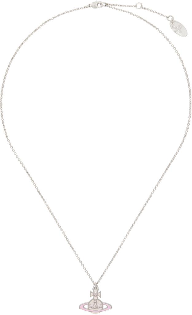 Vivienne WestwoodシルバーピンクConcetta Bas Reliefペンダント Vivienne Westwood Silver & Pink Concetta Bas Relief Pendant