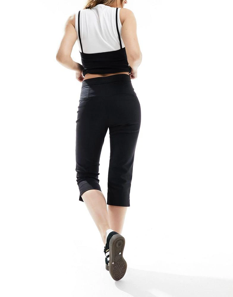 Stradivarius Stradivarius capri pant in black 5