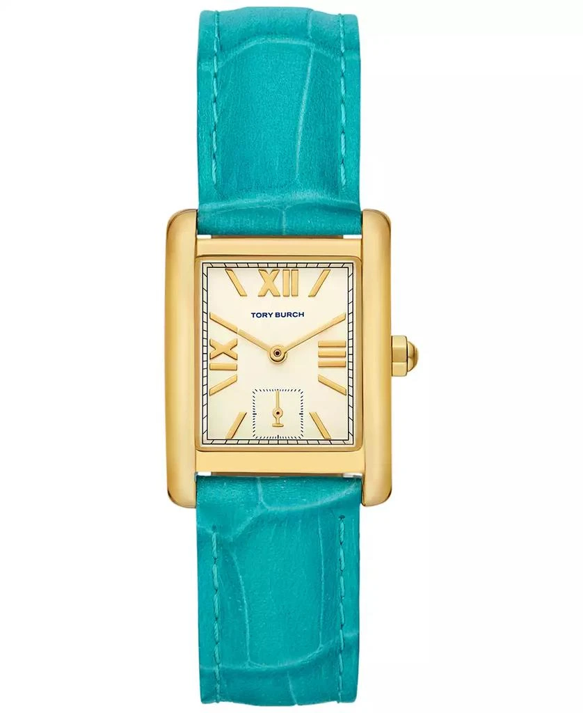 Tory Burch Women's The Eleanor Blue Leather Strap Watch 25mm 1