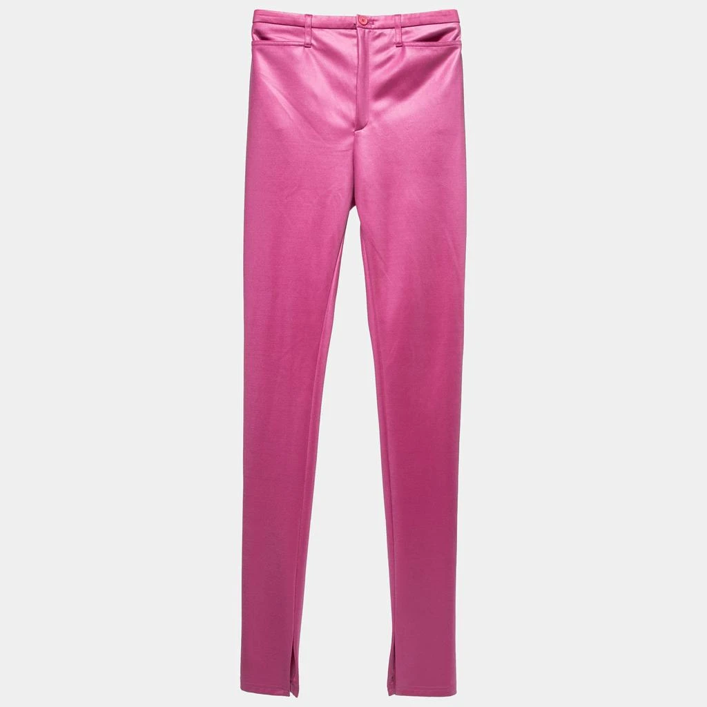 Balenciaga Balenciaga Pink Stretch Knit Slim Fit Pants S 1