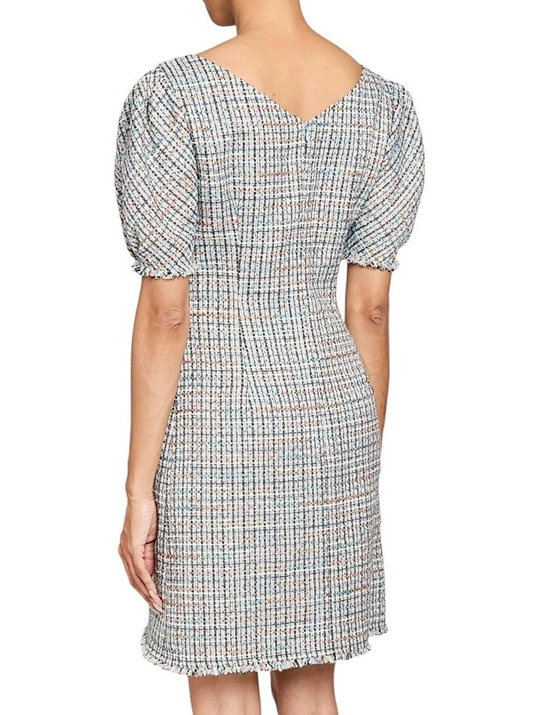 Santorelli Puff Sleeve Shift Minidress 4